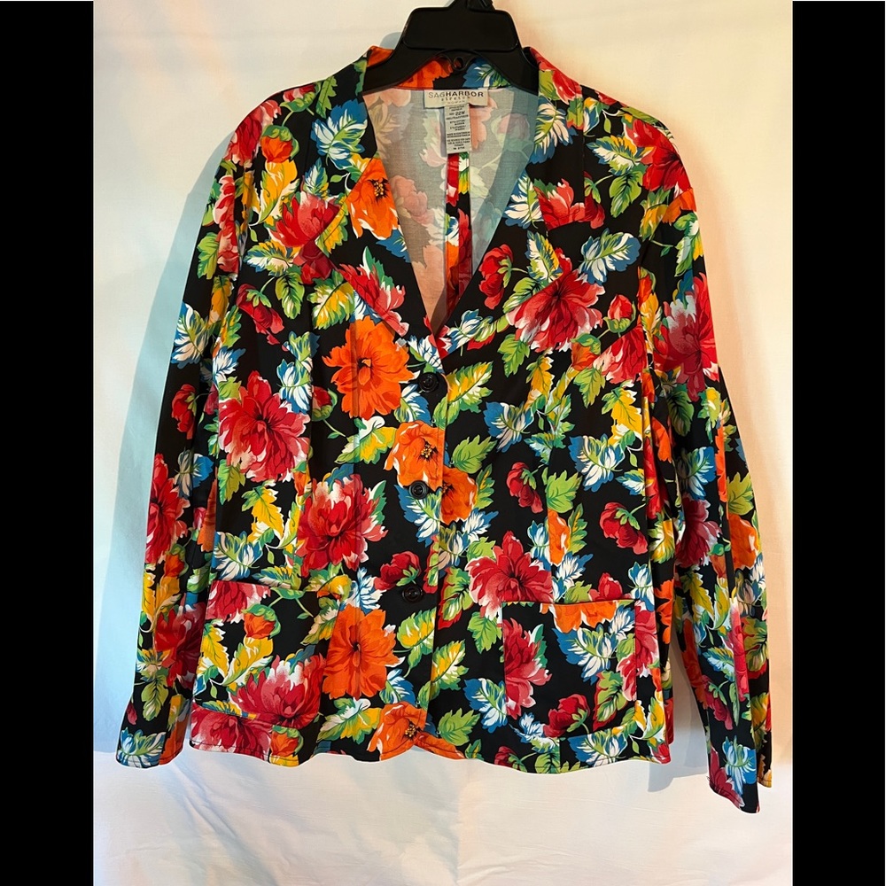 Sag Harbor button front jacket, size 22W